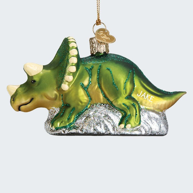 Triceratops Ornament created by OLD WORLD CHRISTMAS and designed by Ornament Shop