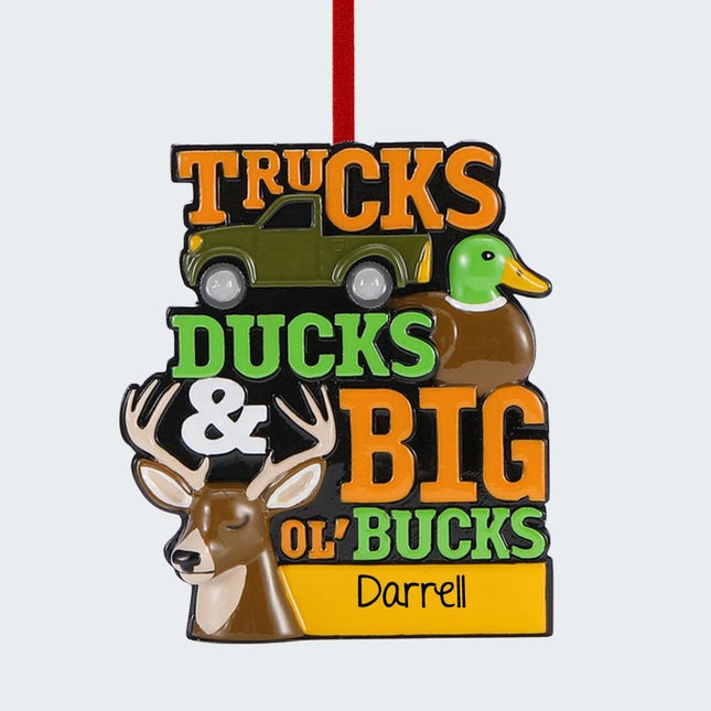 Trucks Ducks & Big Ol' Bucks Ornament created by ORNAMENT SHOP
