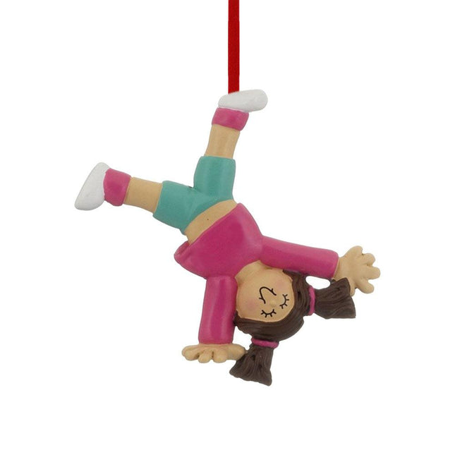 Tumbling or Cartwheel Girl Ornament created by ORNAMENT SHOP