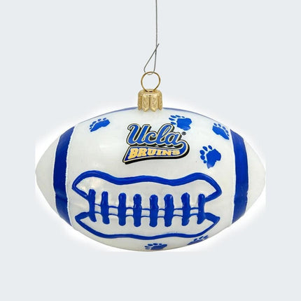 UCLA Football Glass Christmas Ornament created by JOY TO THE WORLD and designed by Ornament Shop