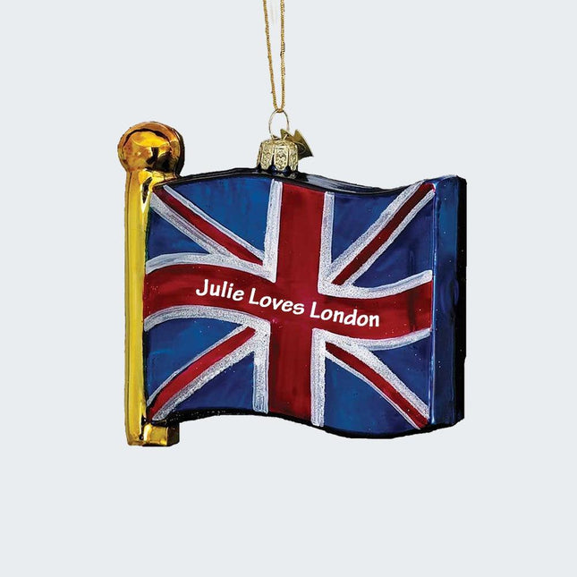 United Kingdom Flag Ornament - TEAM - University of Alabama created by KURT ADLER and designed by Ornament Shop