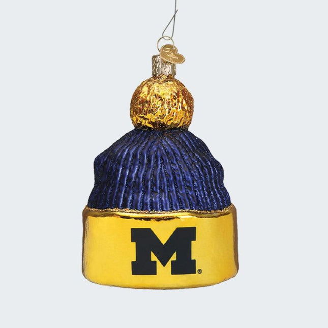 University of Michigan Beanie Ornament created by OLD WORLD CHRISTMAS and designed by Ornament Shop