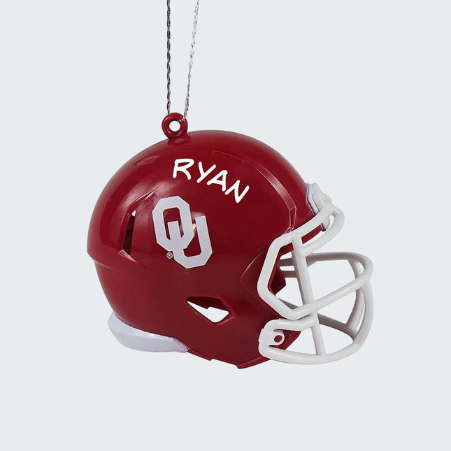University of Oklahoma Football Helmet Ornament created by ORNAMENT SHOP