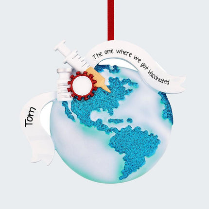 Vaccinate the World Ornament created by RUDOLPH AND ME and designed by Ornament Shop