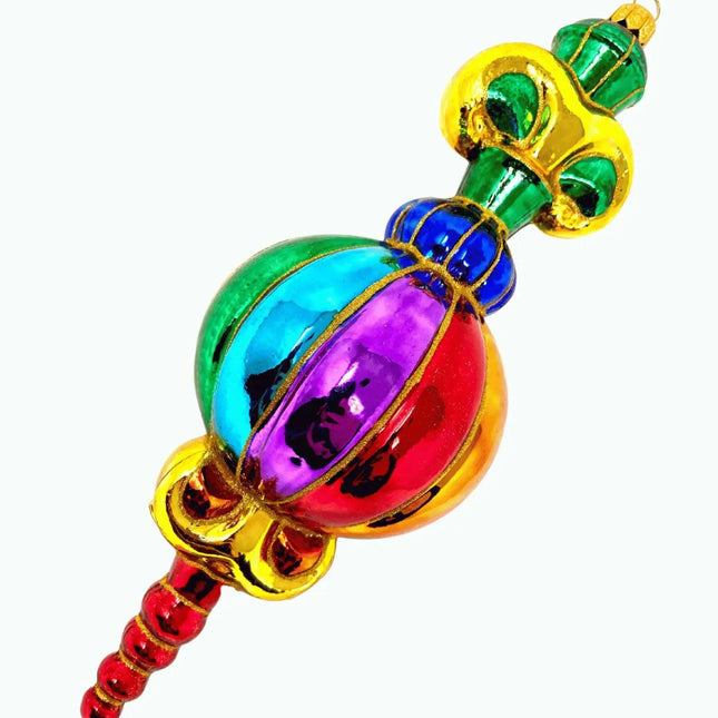 Venetian Capulet Hand-Painted Glass Ornament
