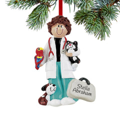 Veterinarian Personalized Ornament created by RUDOLPH AND ME and designed by Ornament Shop