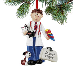 Veterinarian Personalized Ornament created by RUDOLPH AND ME and designed by Ornament Shop