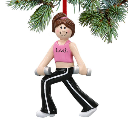 Weight Training Personalized Ornament created by RUDOLPH AND ME and designed by Ornament Shop
