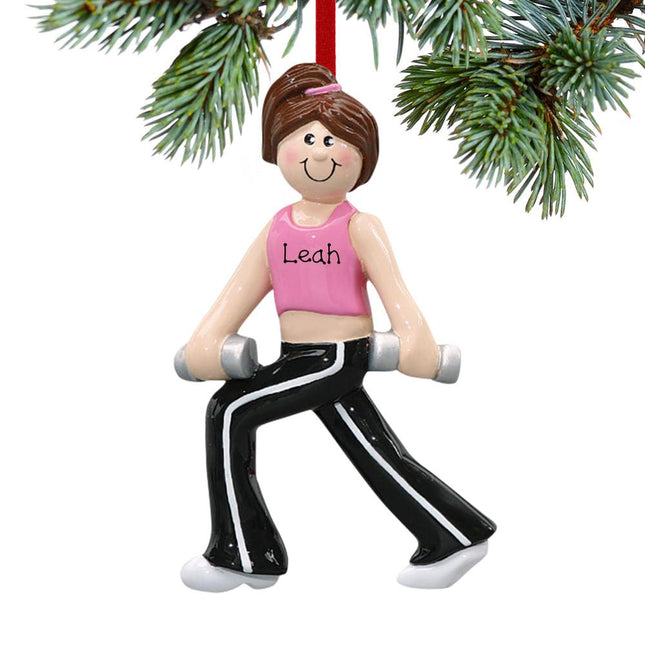 Weight Training Personalized Ornament created by RUDOLPH AND ME and designed by Ornament Shop
