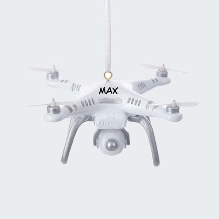 White Drone Ornament created by KURT ADLER and designed by Ornament Shop