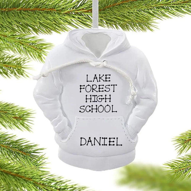 White Hoodie Ornament created by RUDOLPH AND ME and designed by Ornament Shop