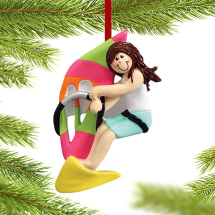 Windsurfer Personalized Ornament created by RUDOLPH AND ME and designed by Ornament Shop