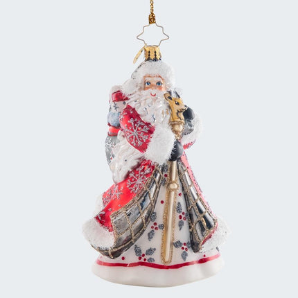 Winter Splendor Santa Ornament created by CHRISTOPHER RADKO and designed by Ornament Shop