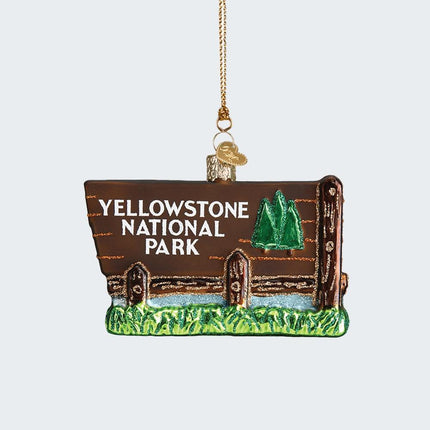 Yellowstone National Park Ornament created by OLD WORLD CHRISTMAS and designed by Ornament Shop