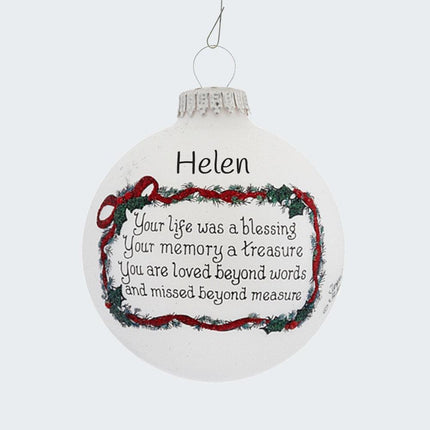 Your Life Was a Blessing Ornament created by HEART GIFTS and designed by Ornament Shop